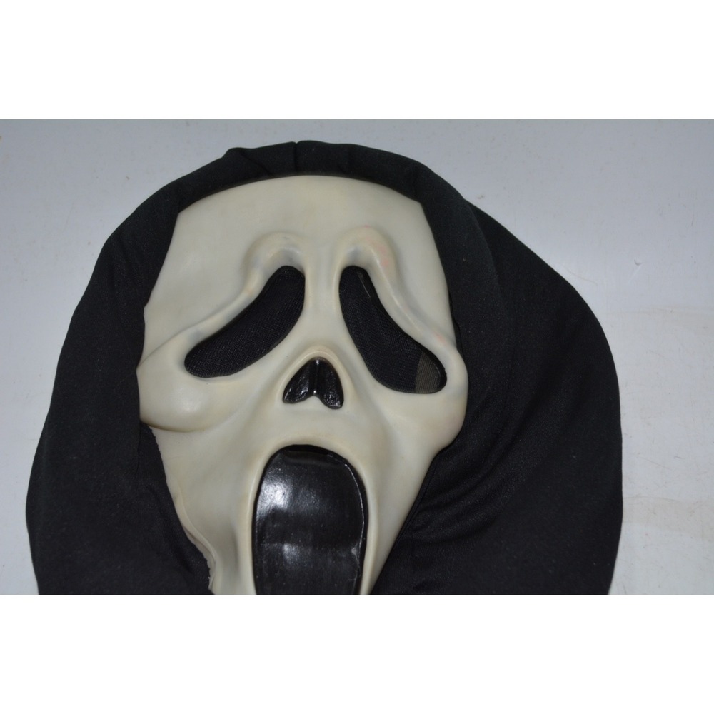 Vintage 90s Fun World Ghost Face Mask – Deluxe Hood Gen 2 – Glow in Dark – Used - Picture 2 of 5